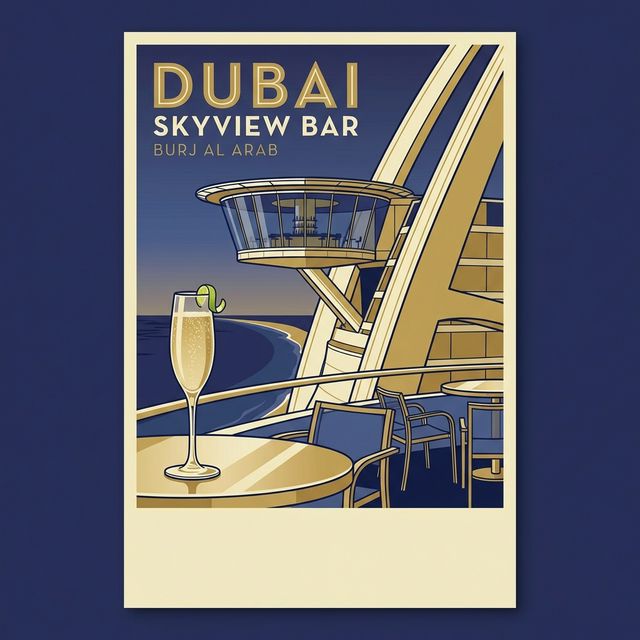 Burj Al Arab Skyview Bar: Champagne at 200 Meters