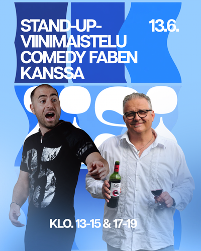 Stand-up-viinimaistelu: Tom Molin & Comedy Fabe